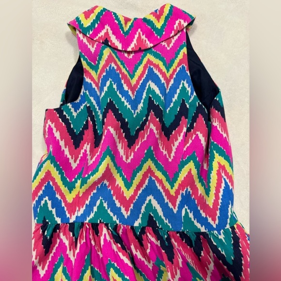 Lilly Pulitzer - Multicolored Zig-Zag Collared Dress - Picture 5 of 11